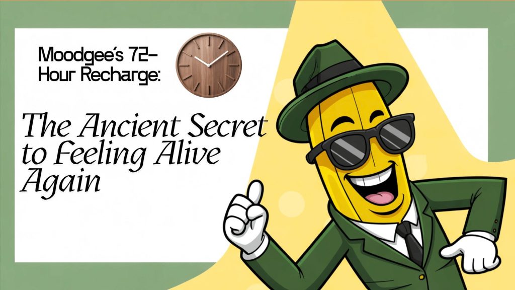 Moodgee’s 72 hour recharge the ancient secret to feeling alive again